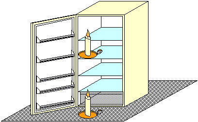 [Candles and Fridge]