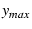 $y_{max}$